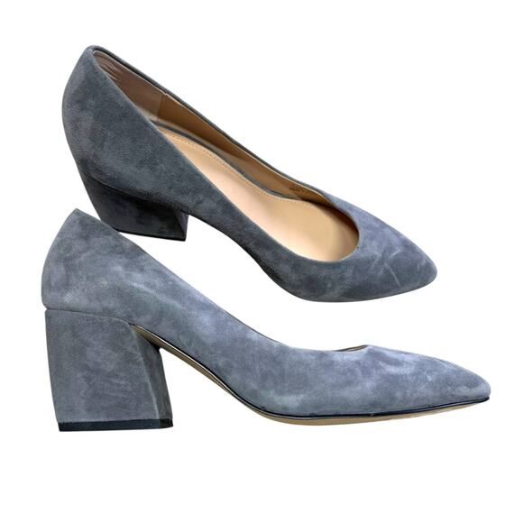Botkier Stella Suede Leather Gray Pumps Size 7 - Picture 1 of 13